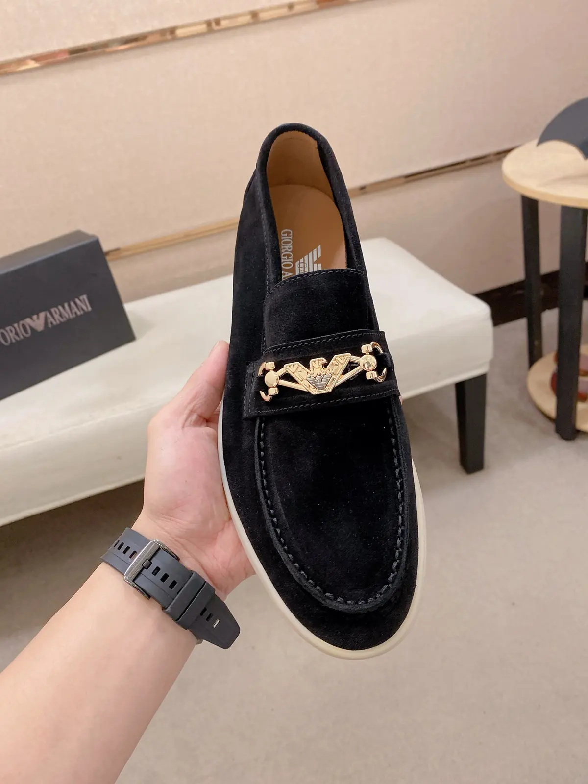 Armani Style Leather Men's Shoes Lookbook Reference image 2