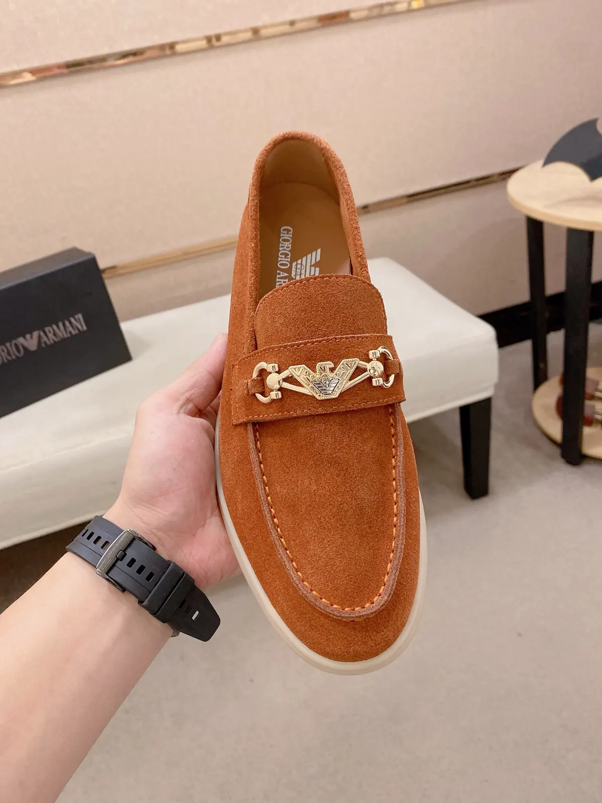 Armani Style Leather Men's Shoes Lookbook Reference image 2