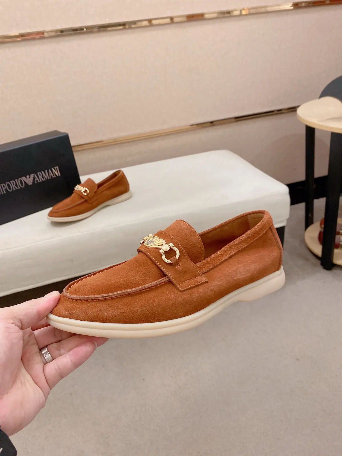 Armani Style Leather Men's Shoes Lookbook Reference image 3