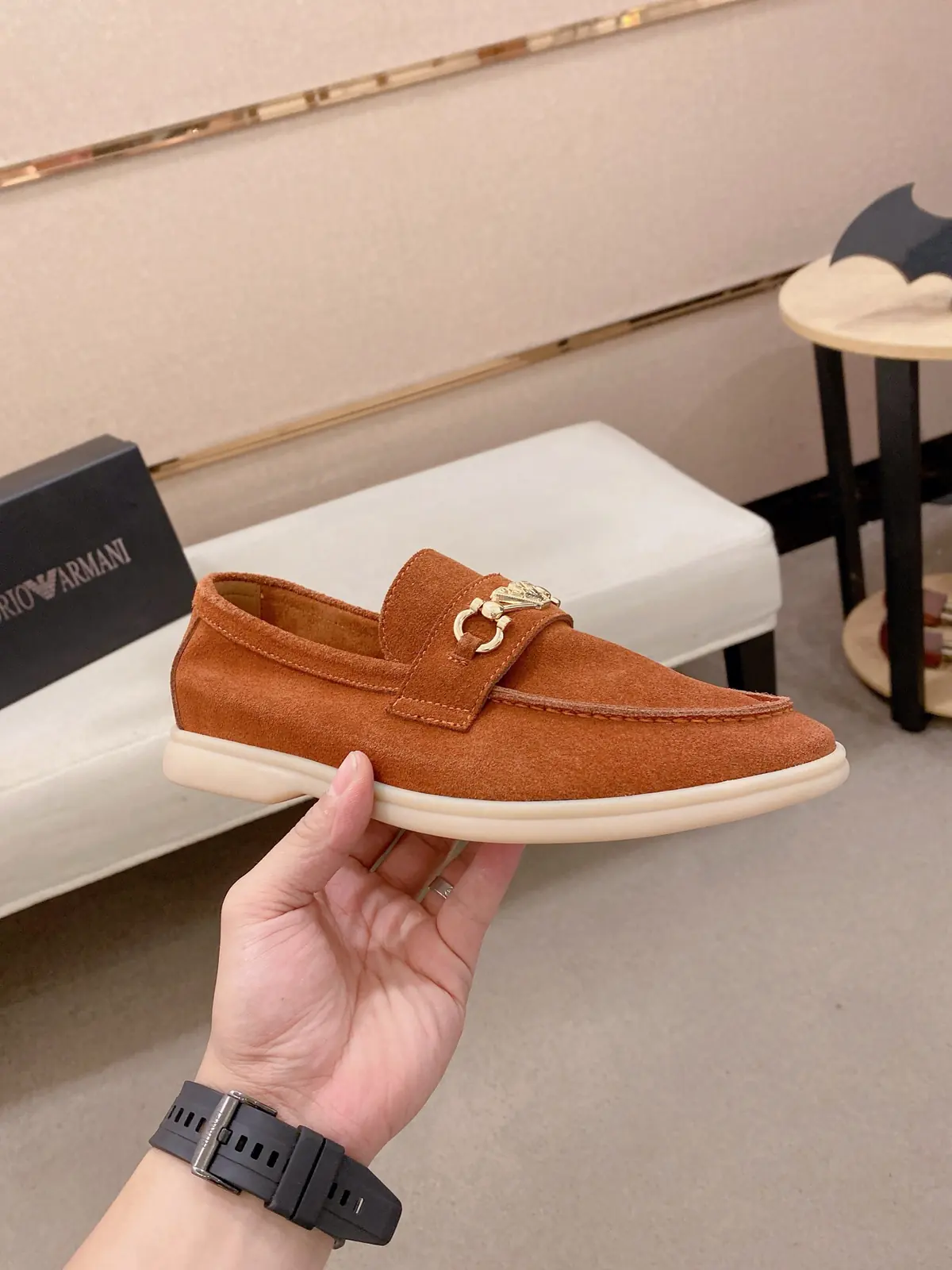 Armani Style Leather Men's Shoes Lookbook Reference image 4