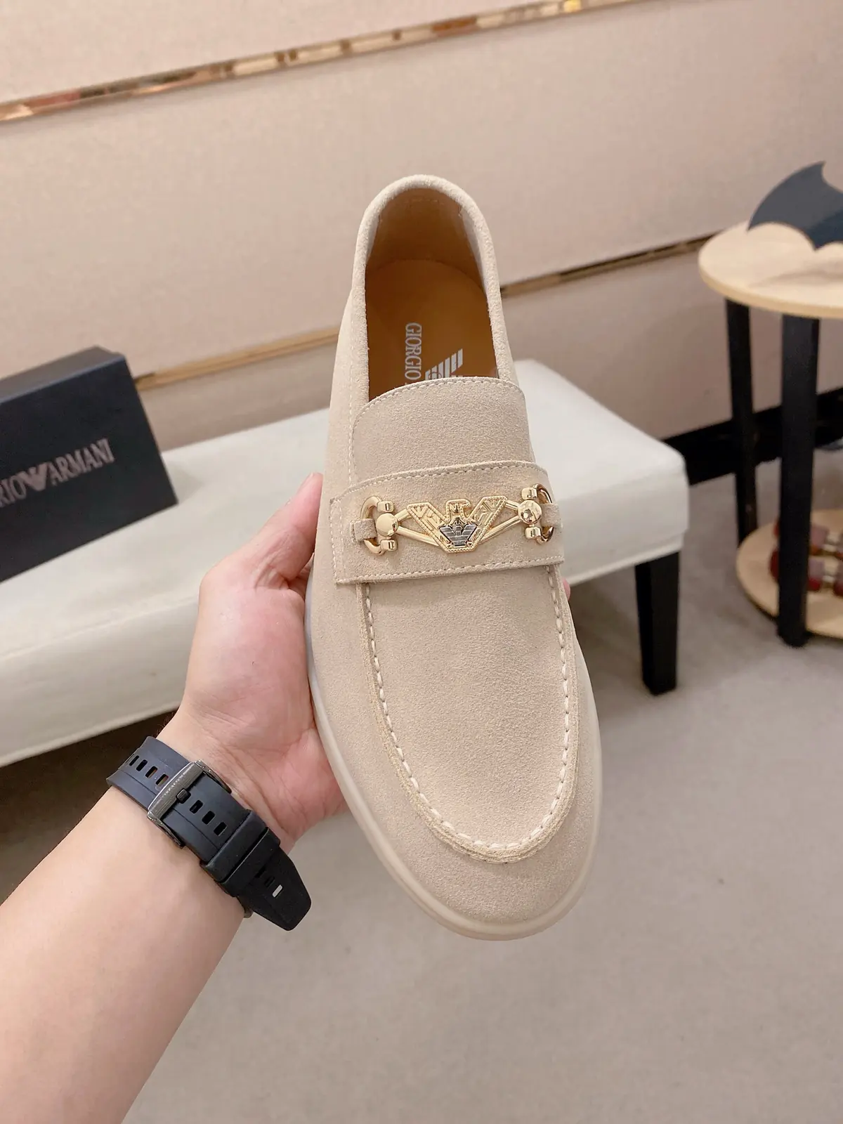 Armani Style Leather Men's Shoes Lookbook Reference image 2