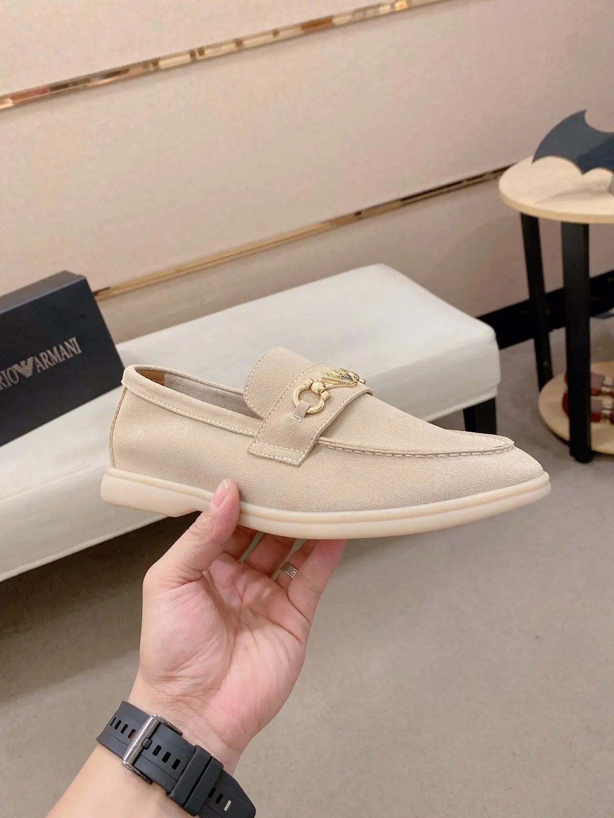 Armani Style Leather Men's Shoes Lookbook Reference image 4