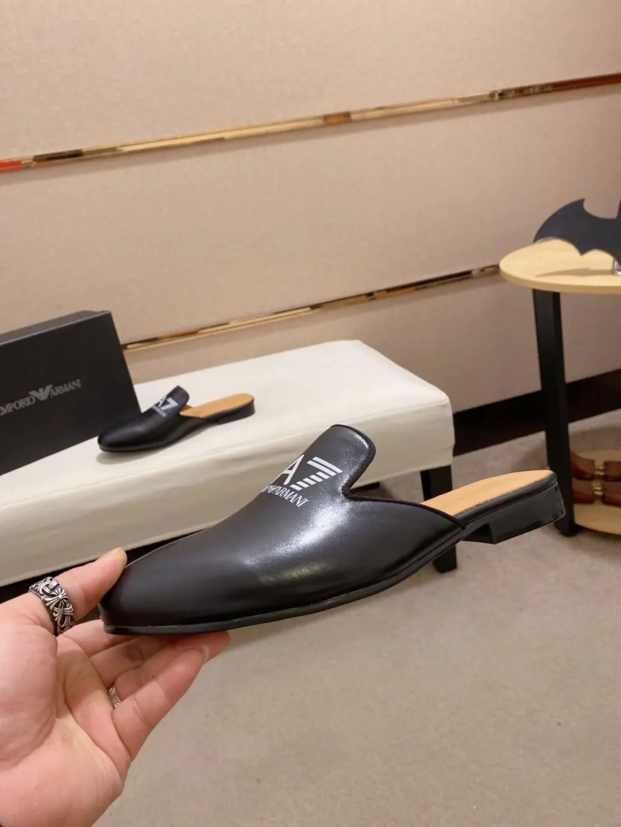 Armani Style Leather Men's Shoes Lookbook Reference image 3