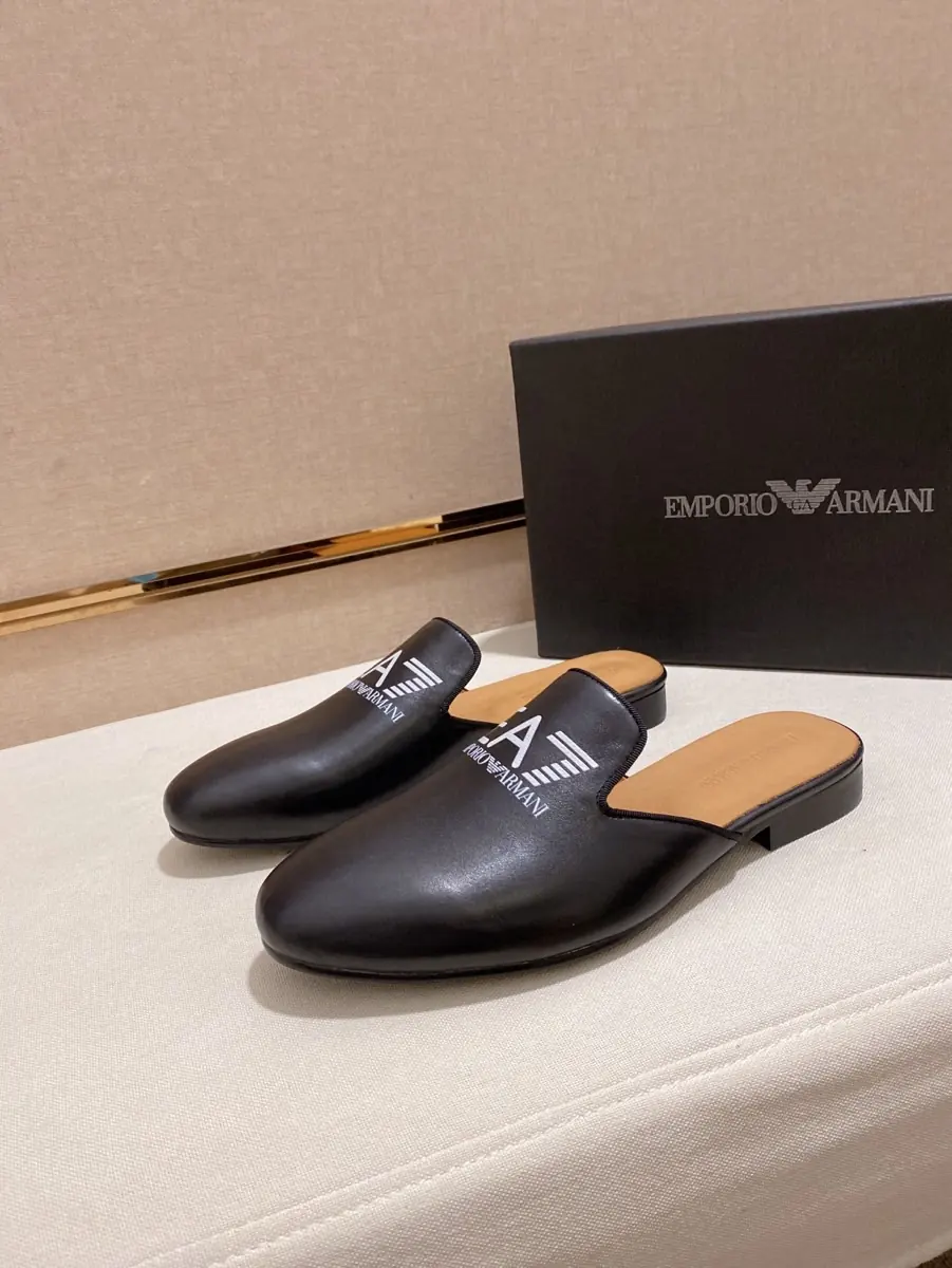 Armani Style Leather Men's Shoes Lookbook Reference image 5