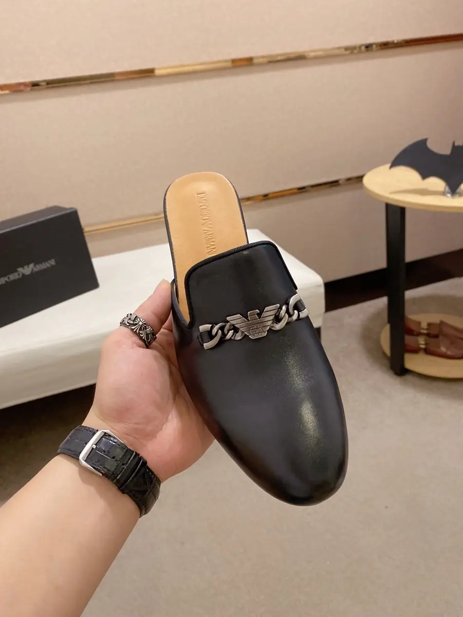 Armani Style Leather Men's Shoes Lookbook Reference image 2