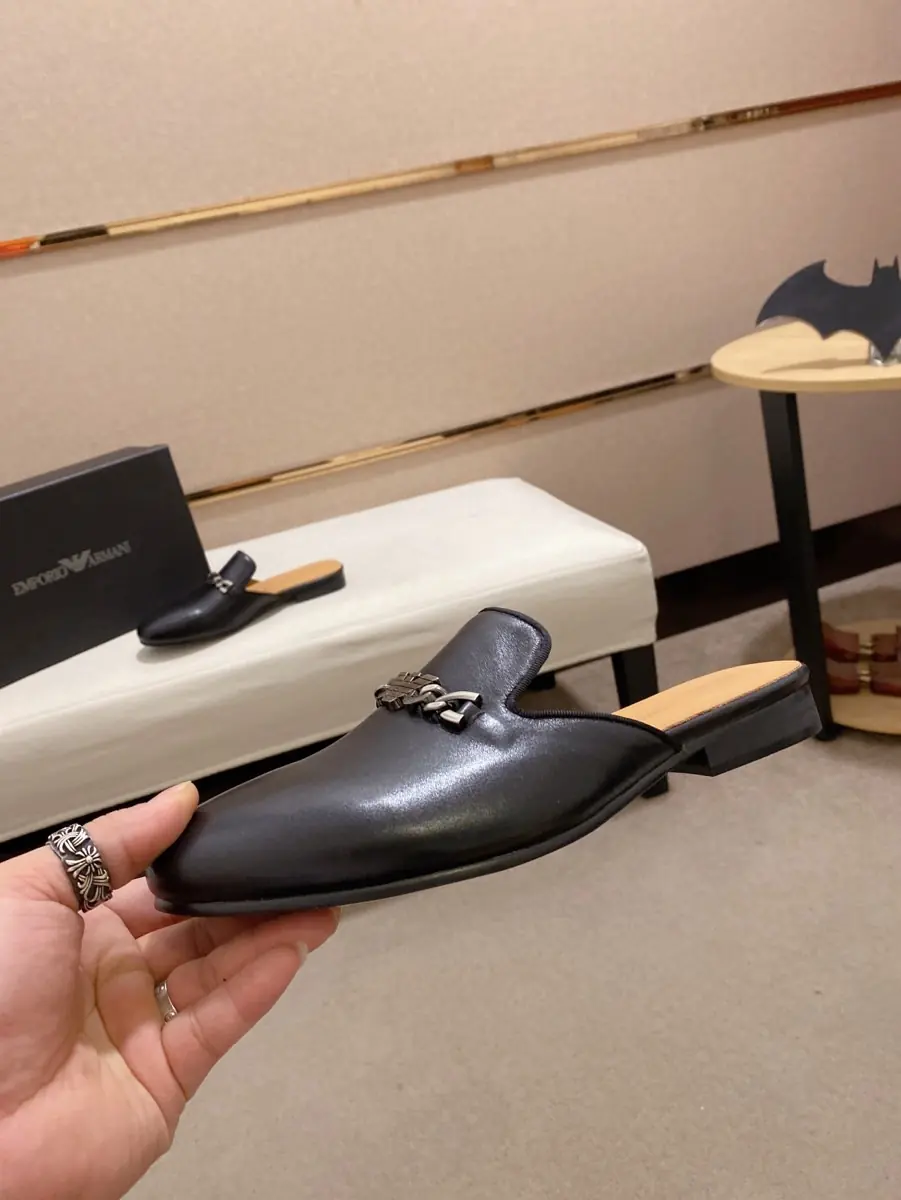 Armani Style Leather Men's Shoes Lookbook Reference image 3