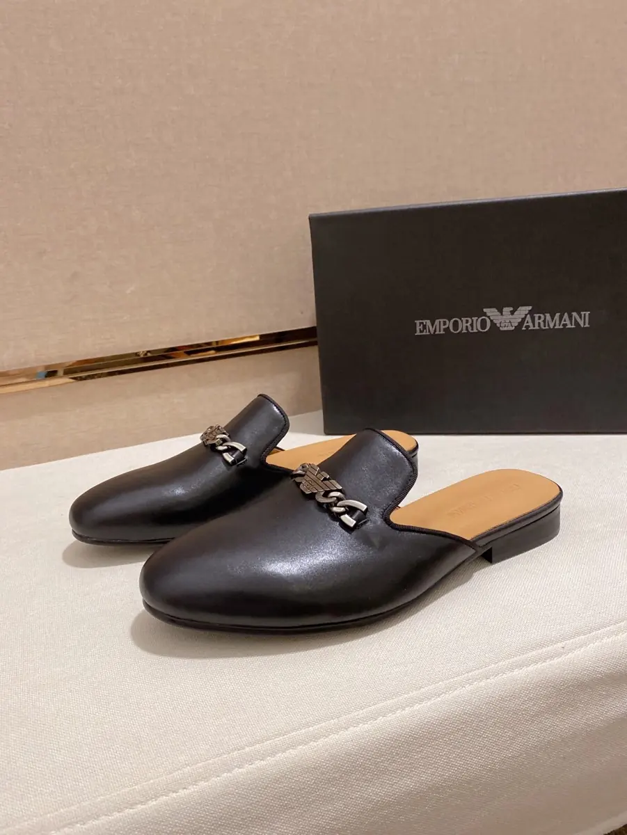 Armani Style Leather Men's Shoes Lookbook Reference image 5