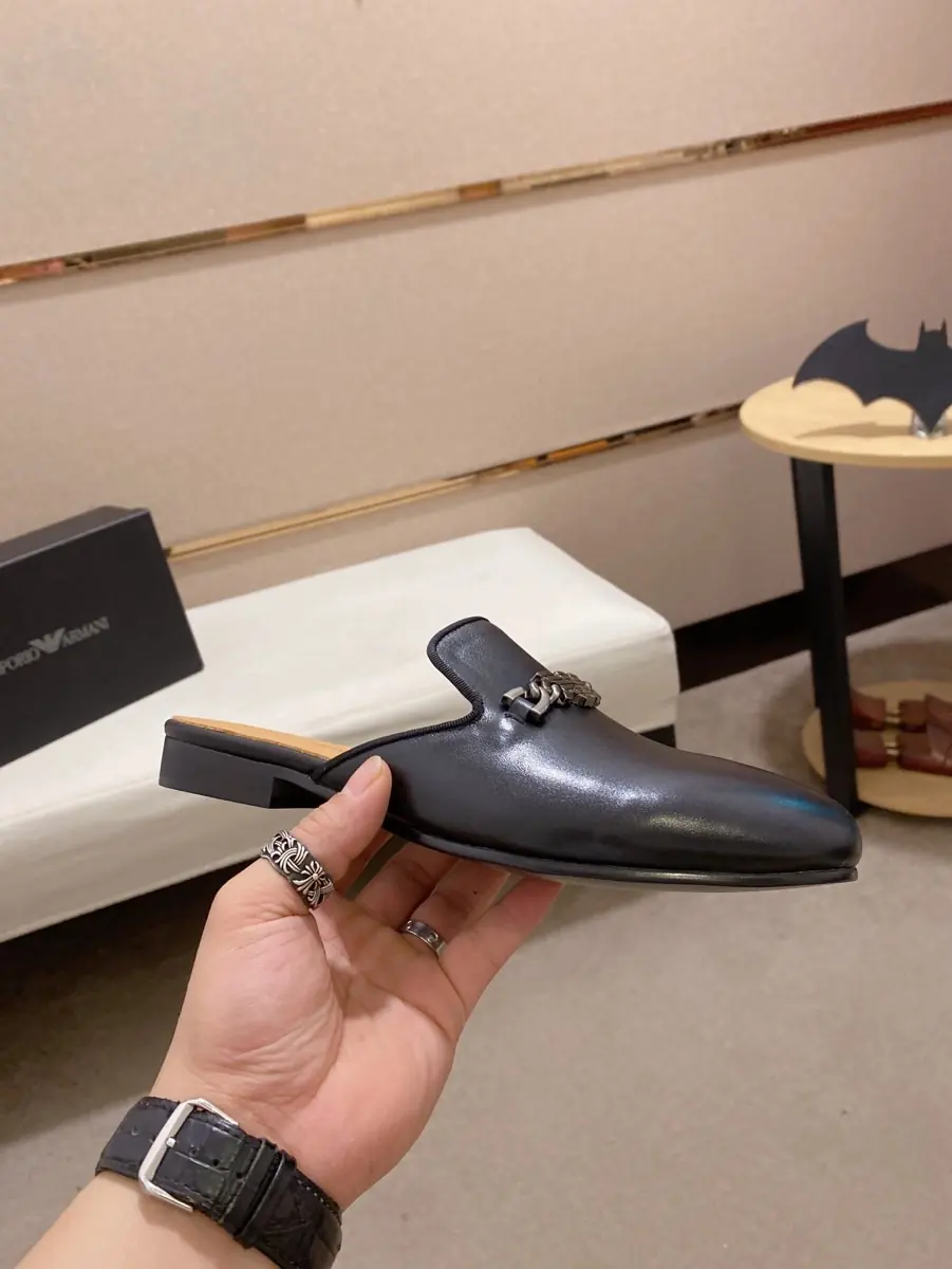 Armani Style Leather Men's Shoes Lookbook Reference image 6