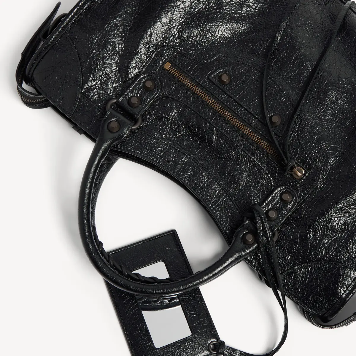 Balenciaga Style Black Bag Lookbook Reference image 6
