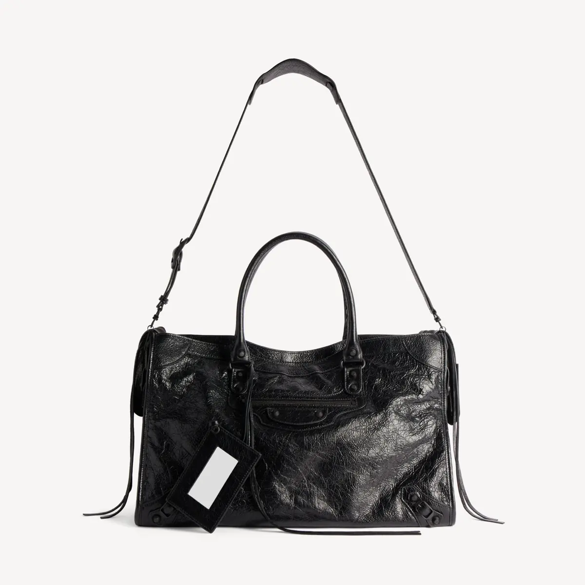 Balenciaga Style Black Bag Lookbook Reference image 4
