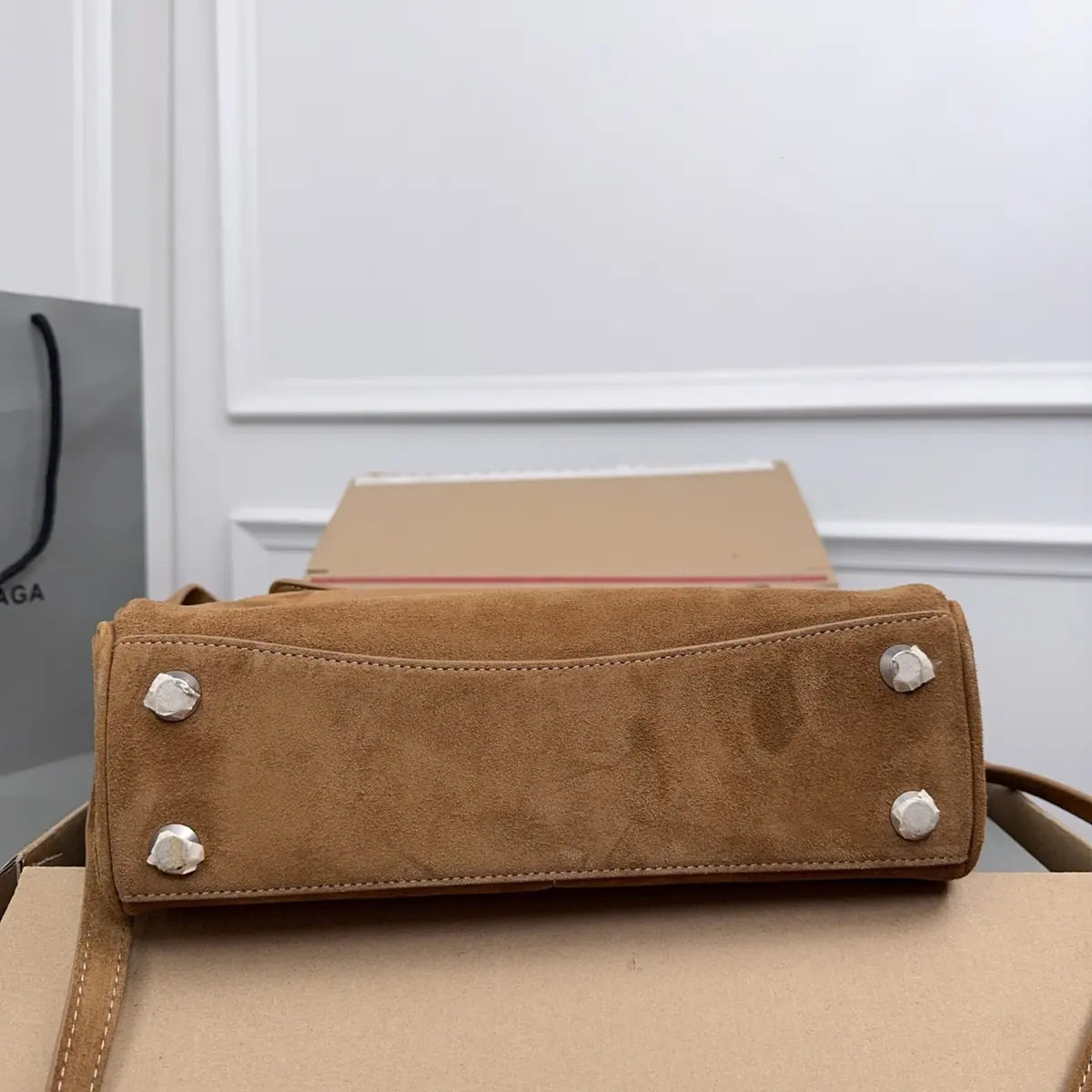 Balenciaga Style Black Leather Bags Lookbook Reference image 6