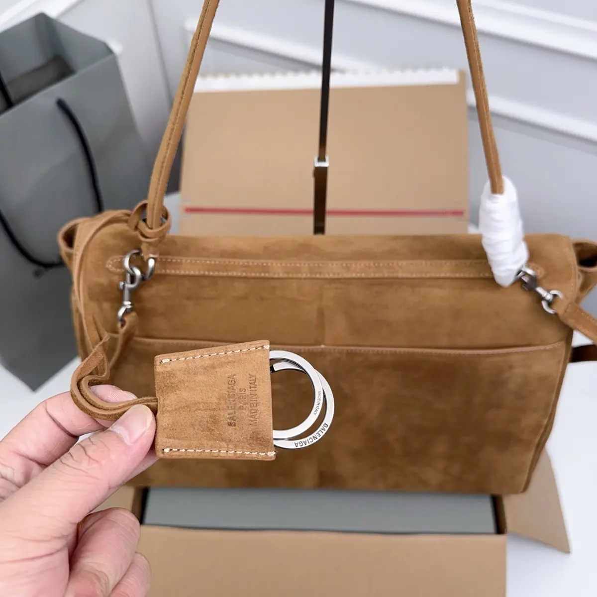 Balenciaga Style Black Leather Bags Lookbook Reference image 4