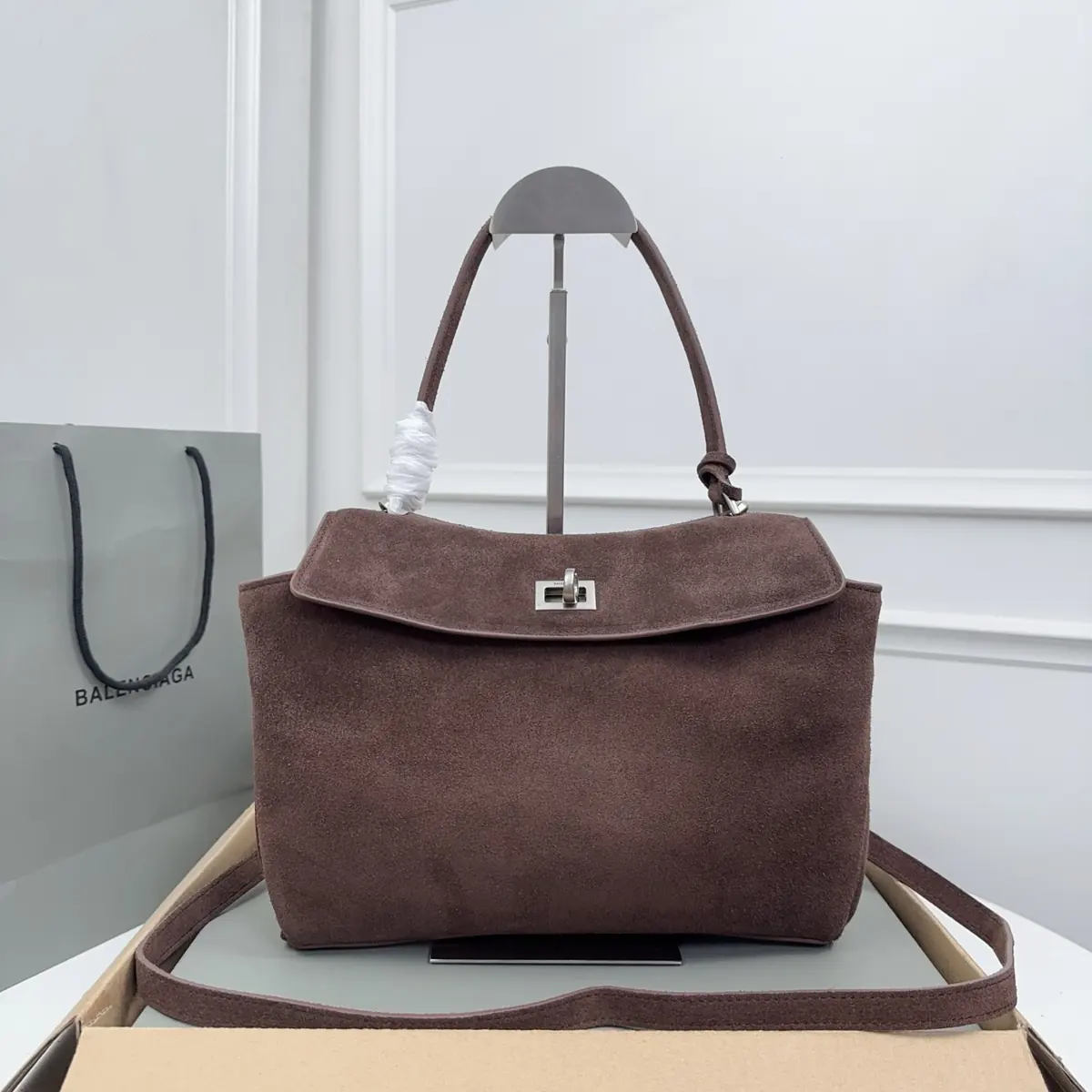 Balenciaga Style Black Leather Bags Lookbook Reference image 1