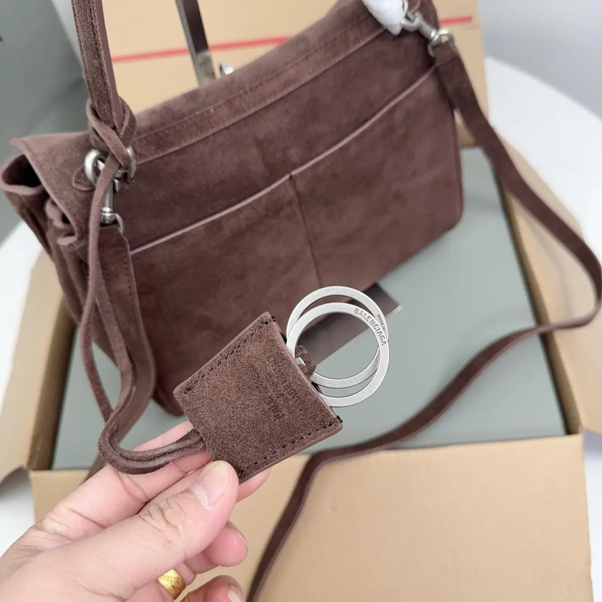 Balenciaga Style Black Leather Bags Lookbook Reference image 5