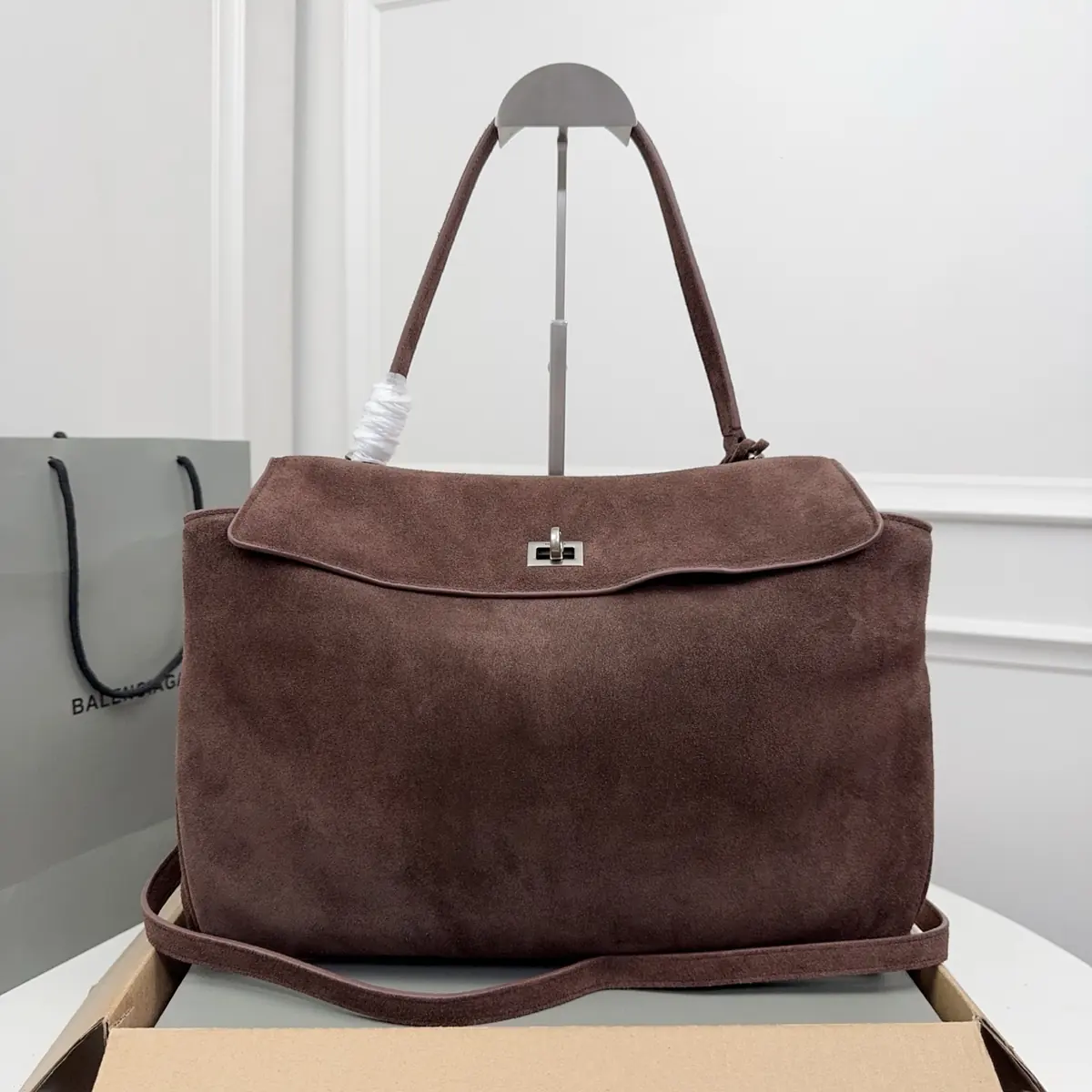 Balenciaga Style Black Leather Bags Lookbook Reference image 1