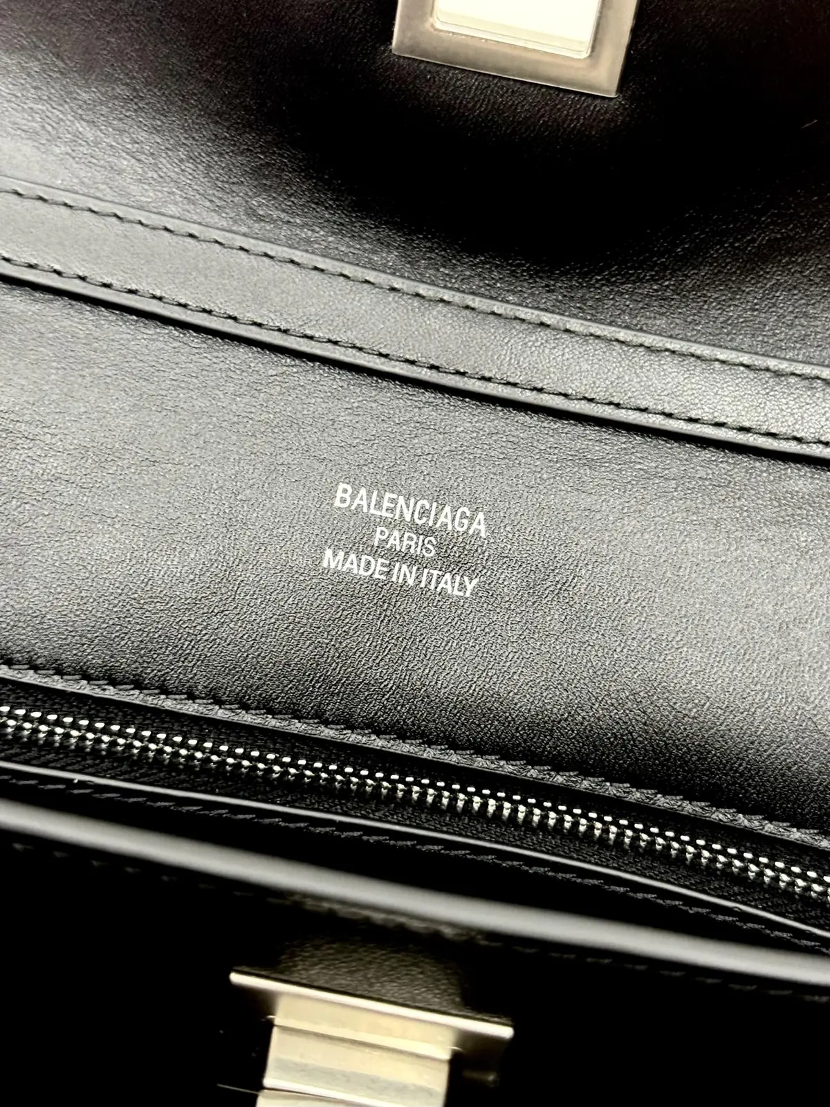 Balenciaga Style Black Leather Top Handle Bag Lookbook Reference image 6