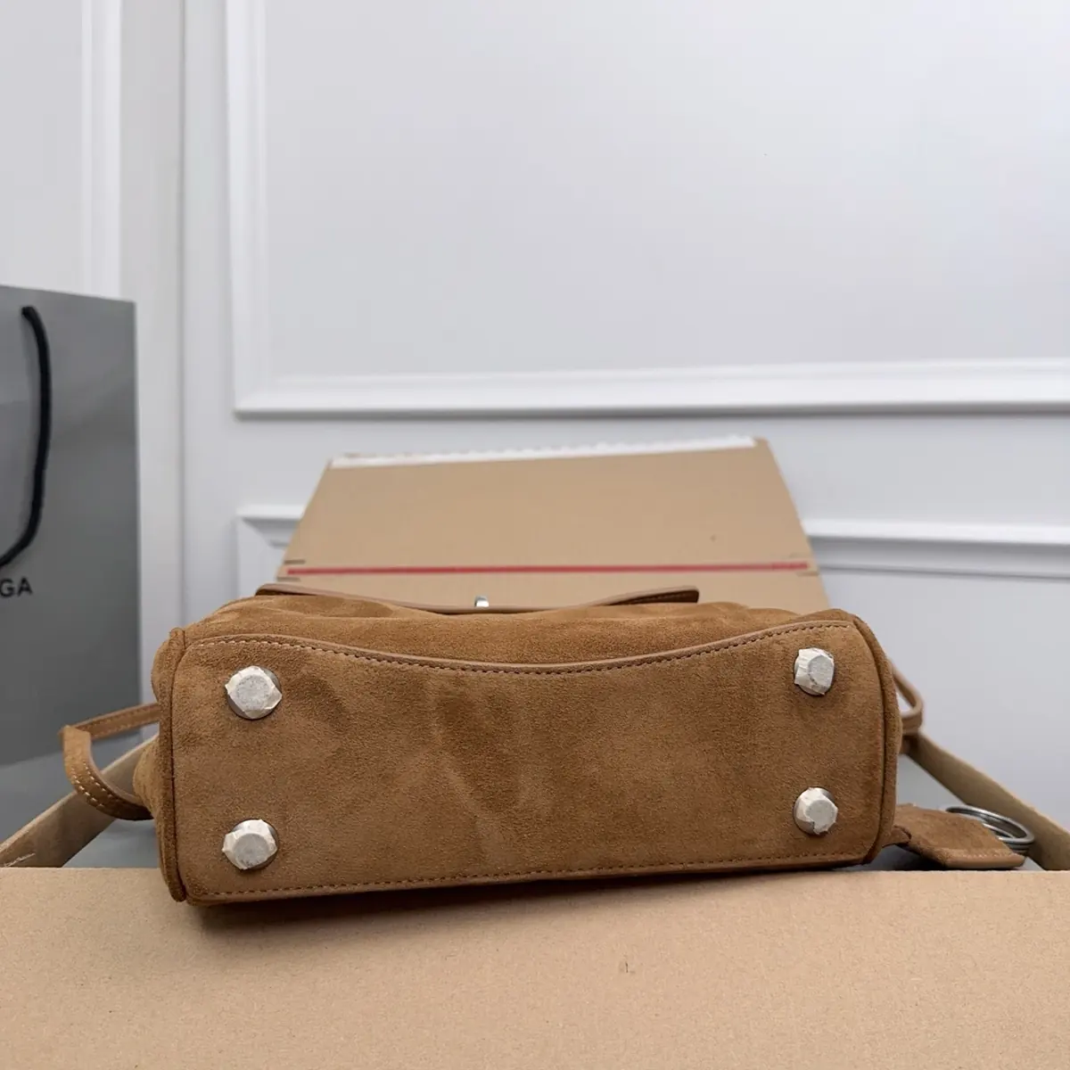 Balenciaga Style Brown Leather Bags Lookbook Reference image 6