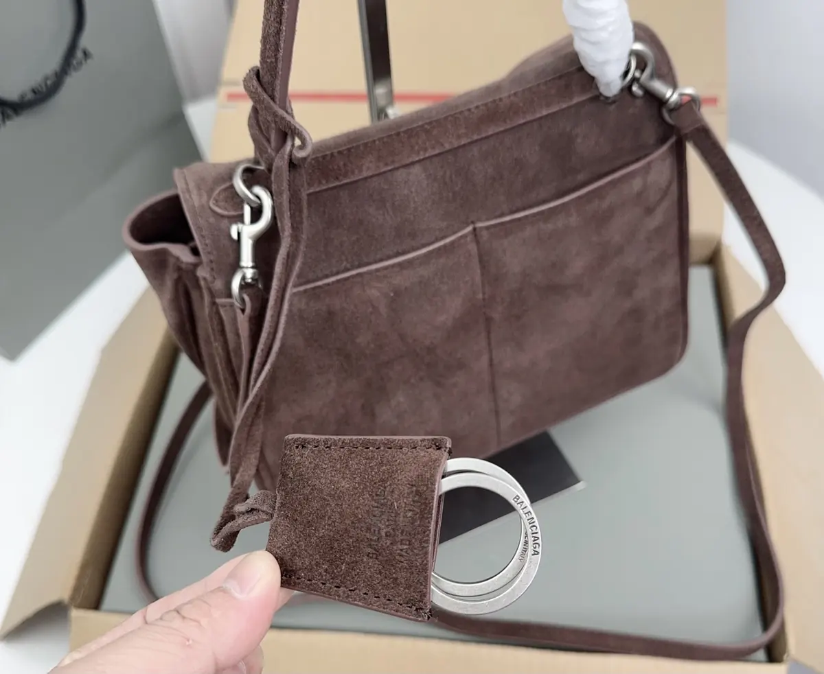 Balenciaga Style Brown Leather Bags Lookbook Reference image 5
