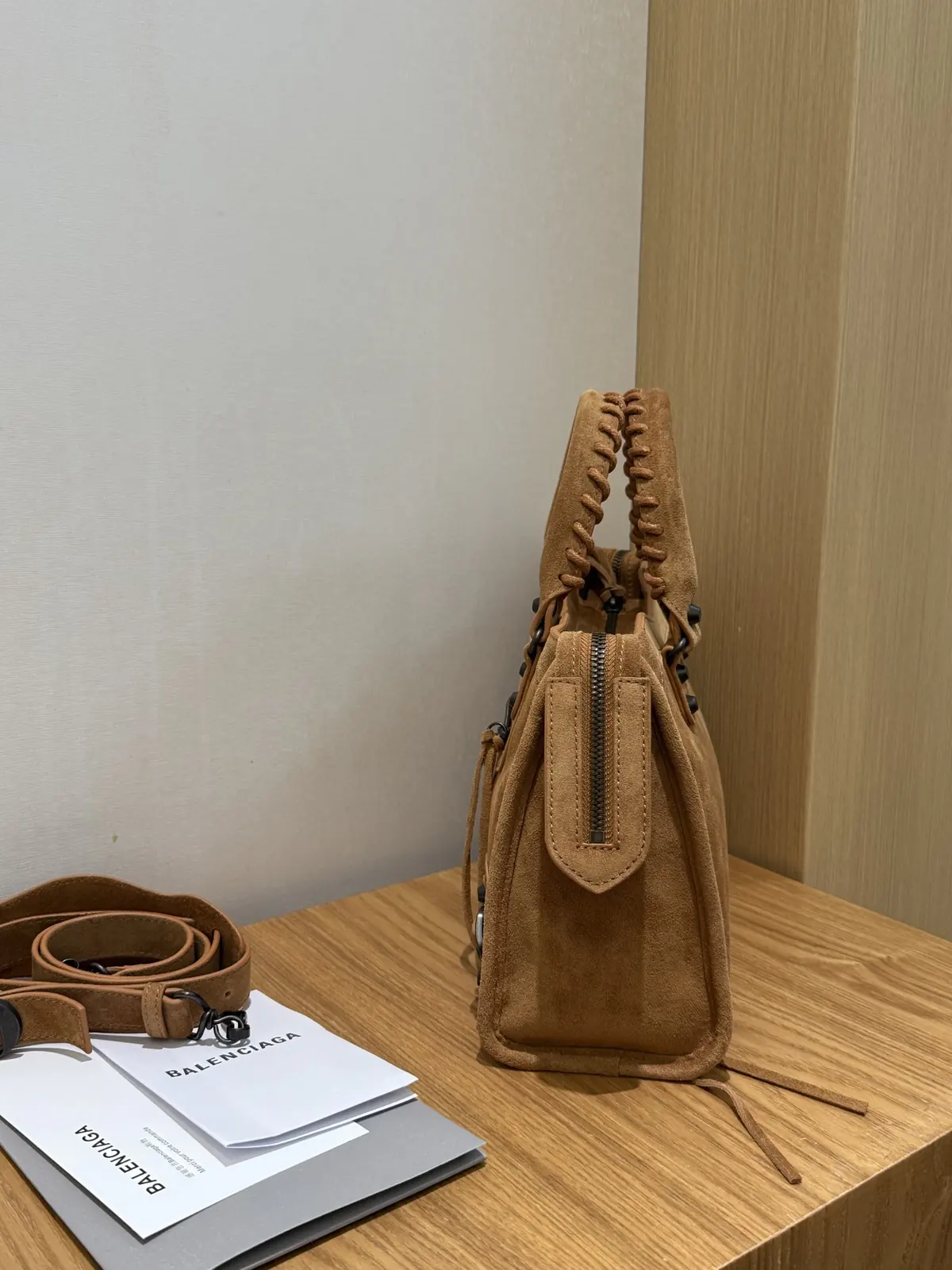 Balenciaga Style Brown Leather Bags Lookbook Reference image 4