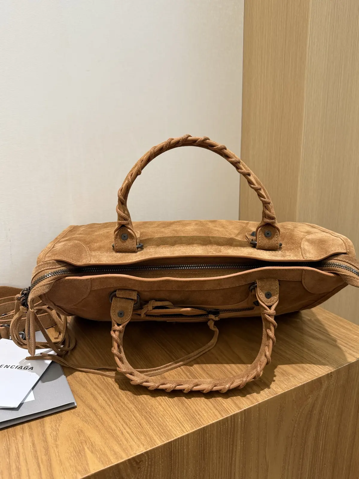 Balenciaga Style Brown Leather Bags Lookbook Reference image 6