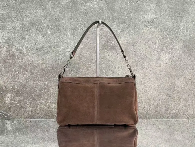 Balenciaga Style Brown Leather Crossbody Bag Lookbook Reference image 2