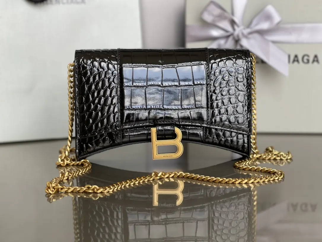 Balenciaga Style Leather Chain Bag Lookbook Reference image 1