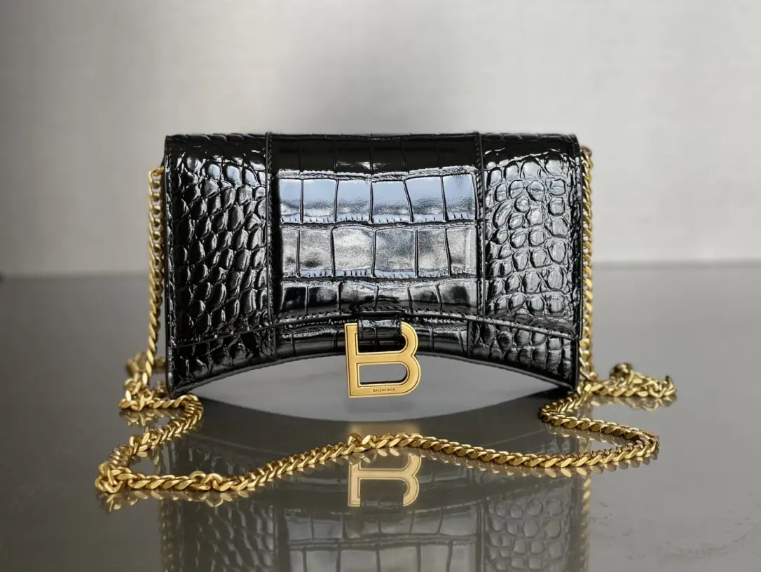 Balenciaga Style Leather Chain Bag Lookbook Reference image 2