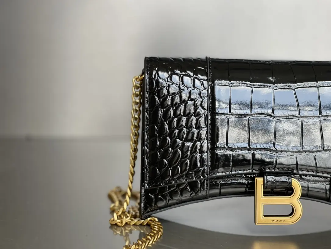 Balenciaga Style Leather Chain Bag Lookbook Reference image 4