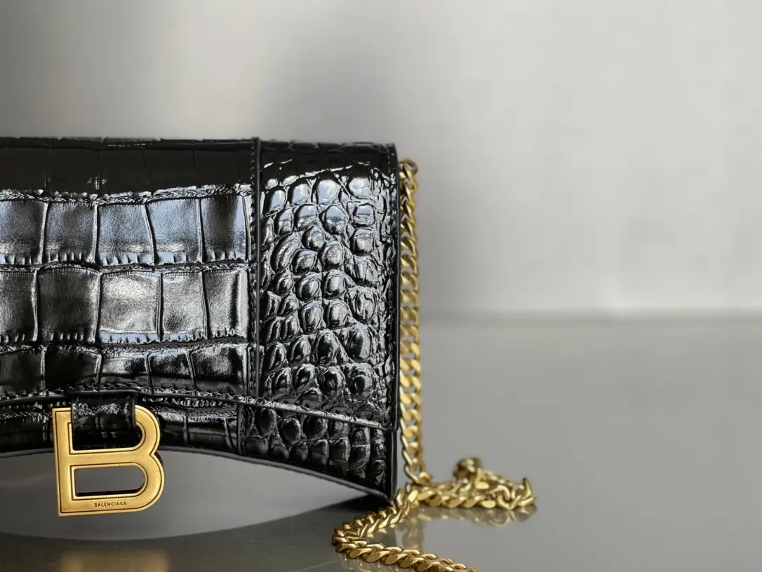 Balenciaga Style Leather Chain Bag Lookbook Reference image 5
