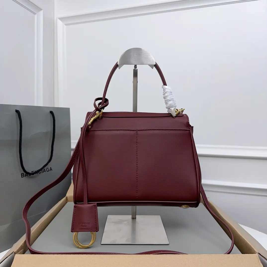 Balenciaga Style Red Leather Bags Lookbook Reference image 2