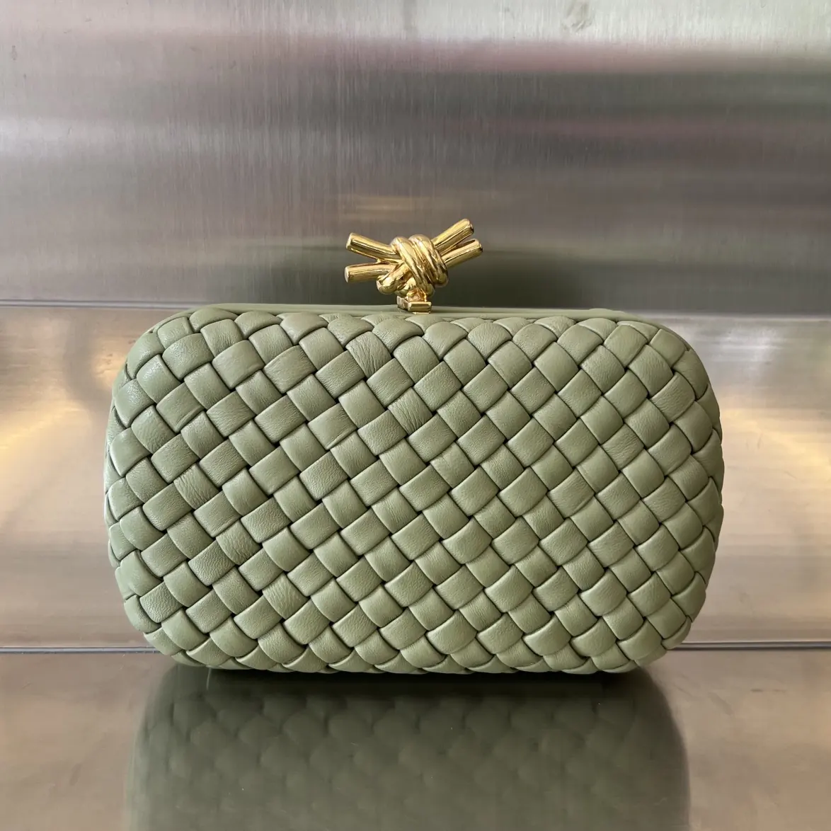 Bottega Veneta Style Leather Clutch Lookbook Reference image 1