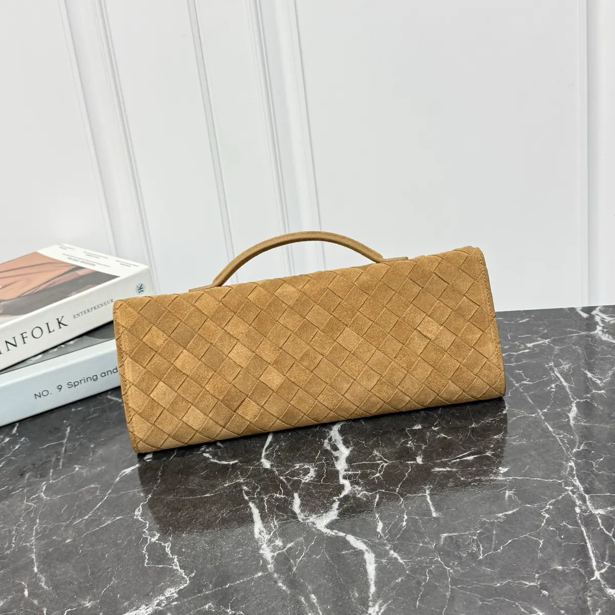 Bottega Veneta Style Leather Top Handle Bag Lookbook Reference image 2