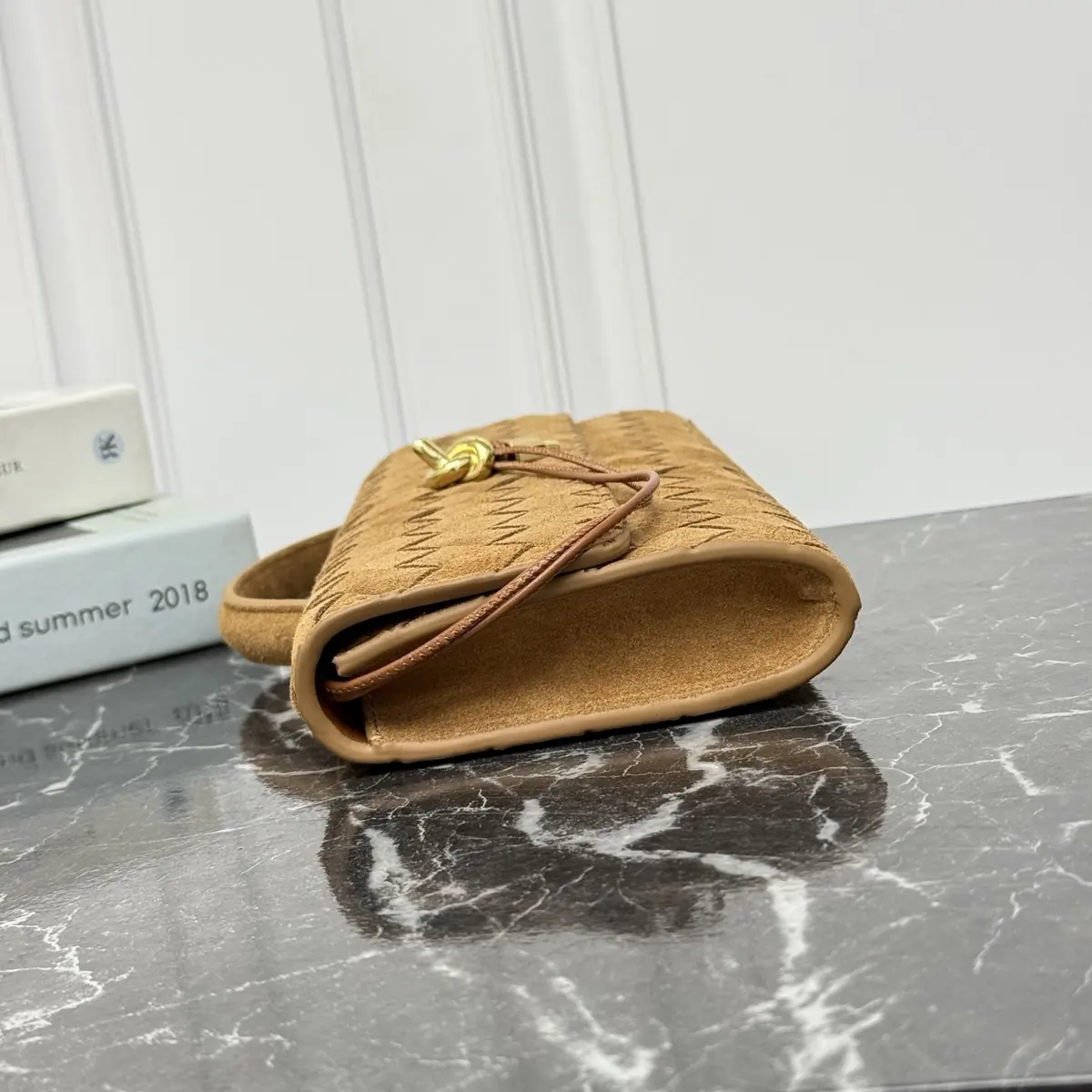 Bottega Veneta Style Leather Top Handle Bag Lookbook Reference image 3