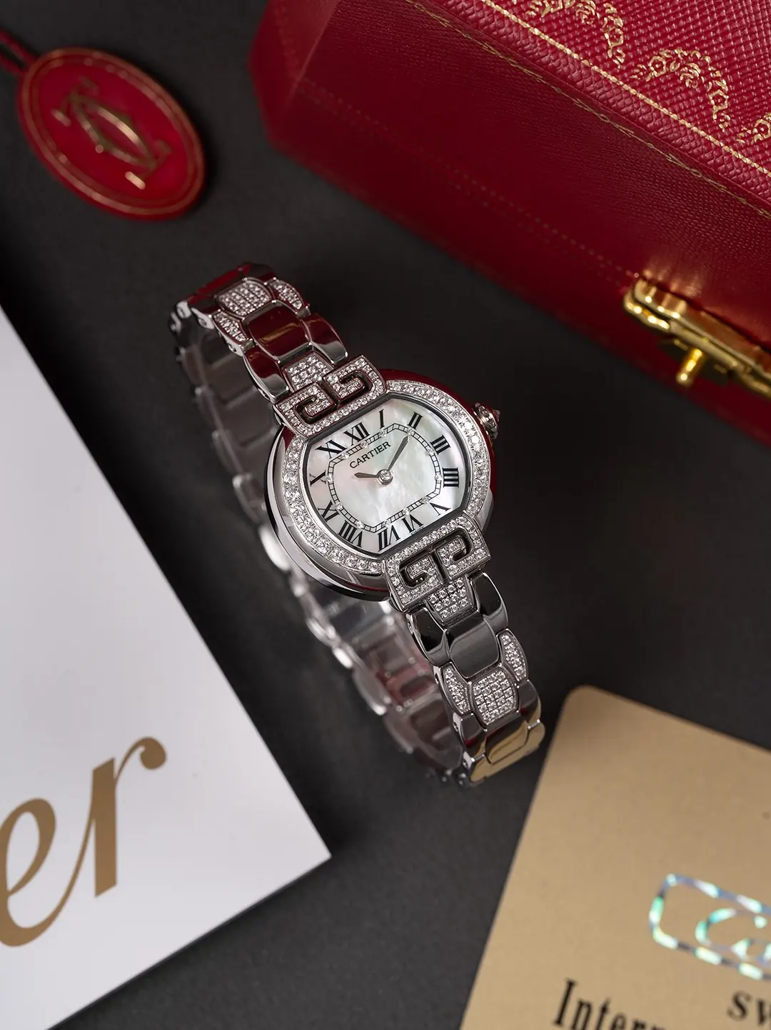 Cartier Style Blue Leather Watches Lookbook Reference image 1