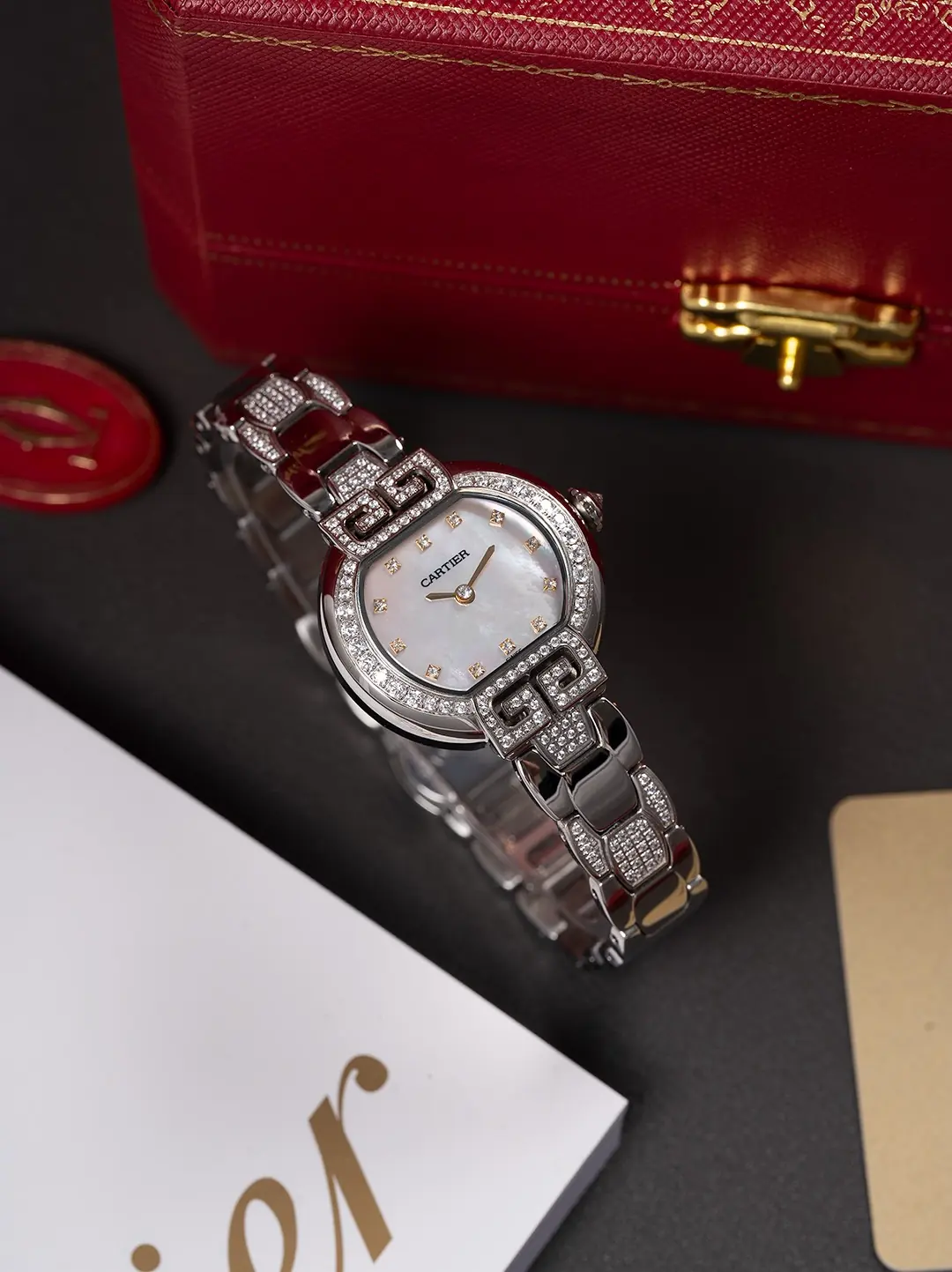 Cartier Style Blue Leather Watches Lookbook Reference image 2