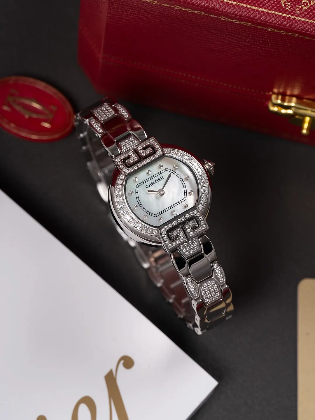 Cartier Style Blue Leather Watches Lookbook Reference image 3
