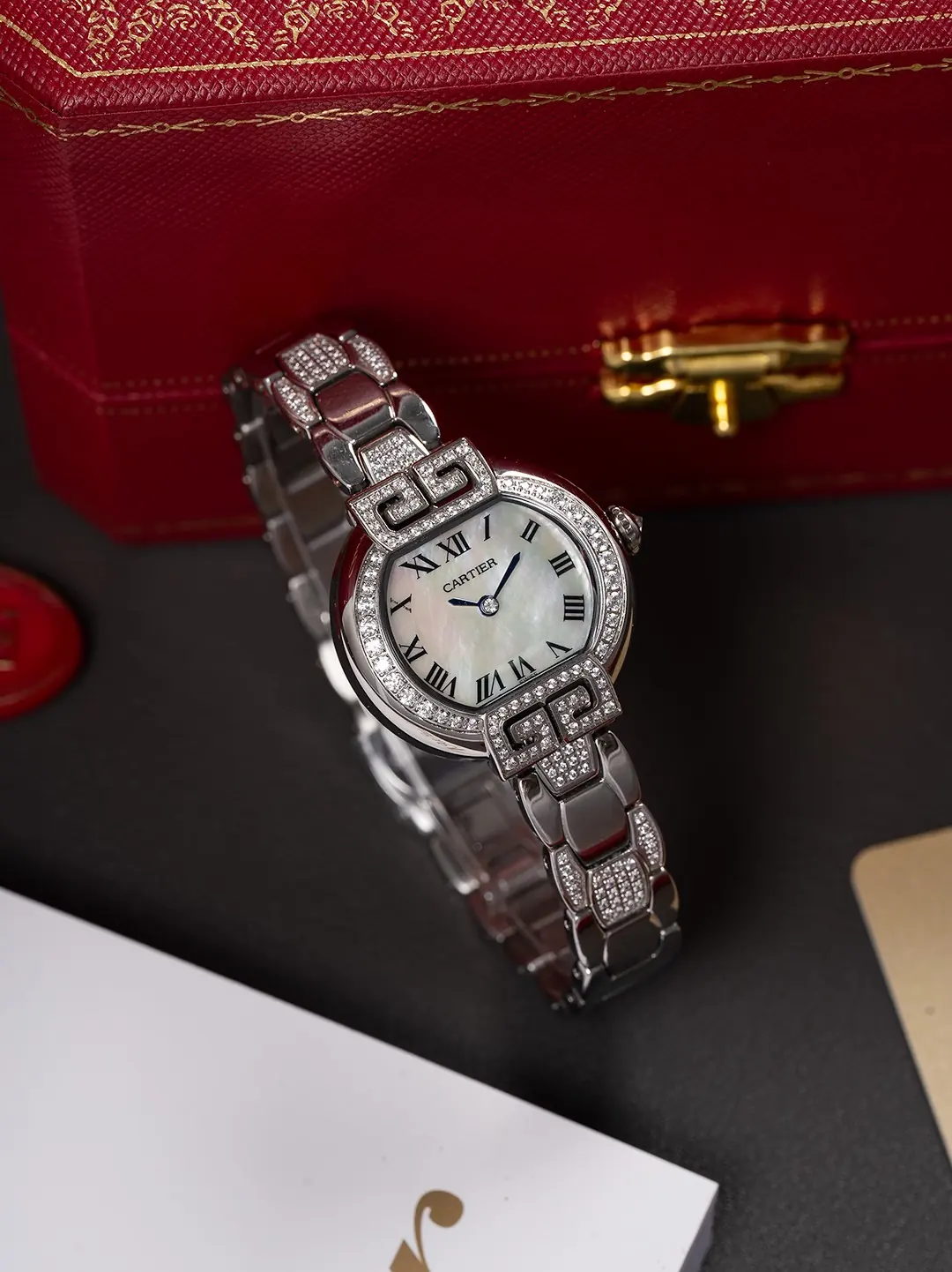 Cartier Style Blue Leather Watches Lookbook Reference image 4