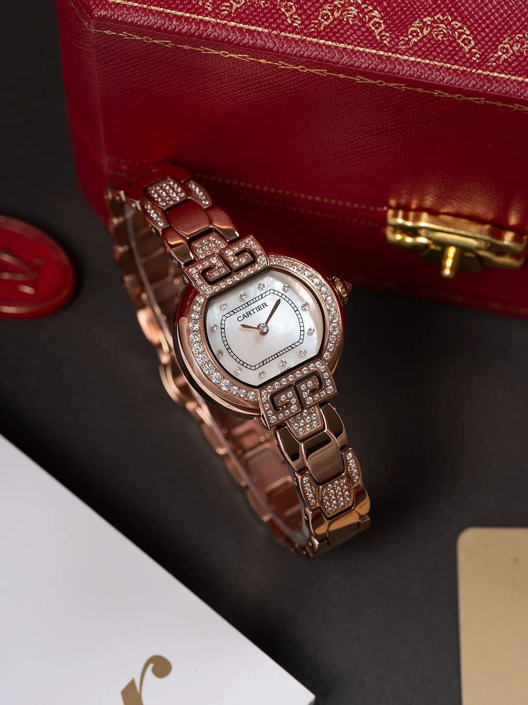 Cartier Style Blue Leather Watches Lookbook Reference image 4
