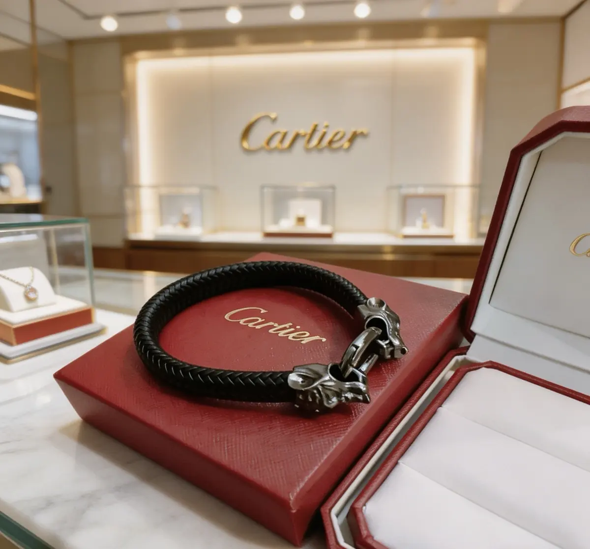 Cartier Style Gold Leather Accessories Lookbook Reference image 3