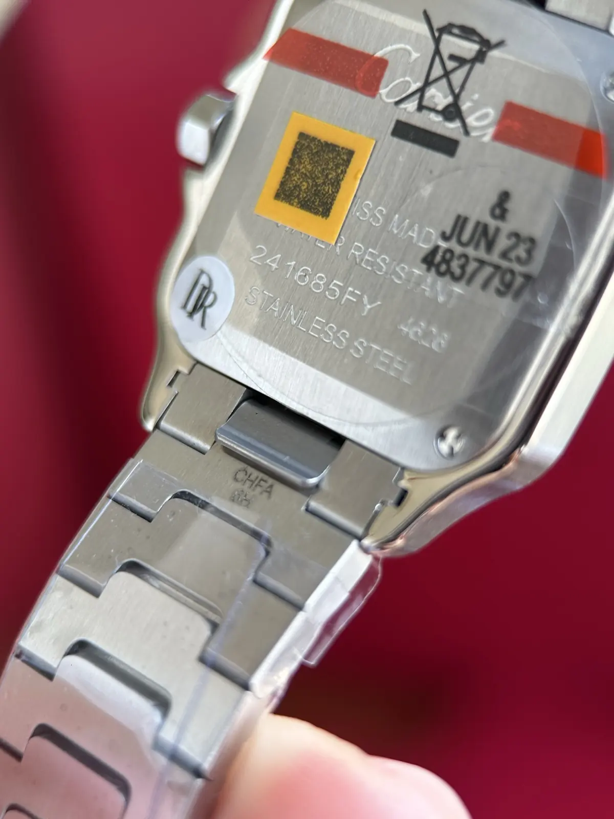 Cartier Style Grey Leather Watches Lookbook Reference image 6