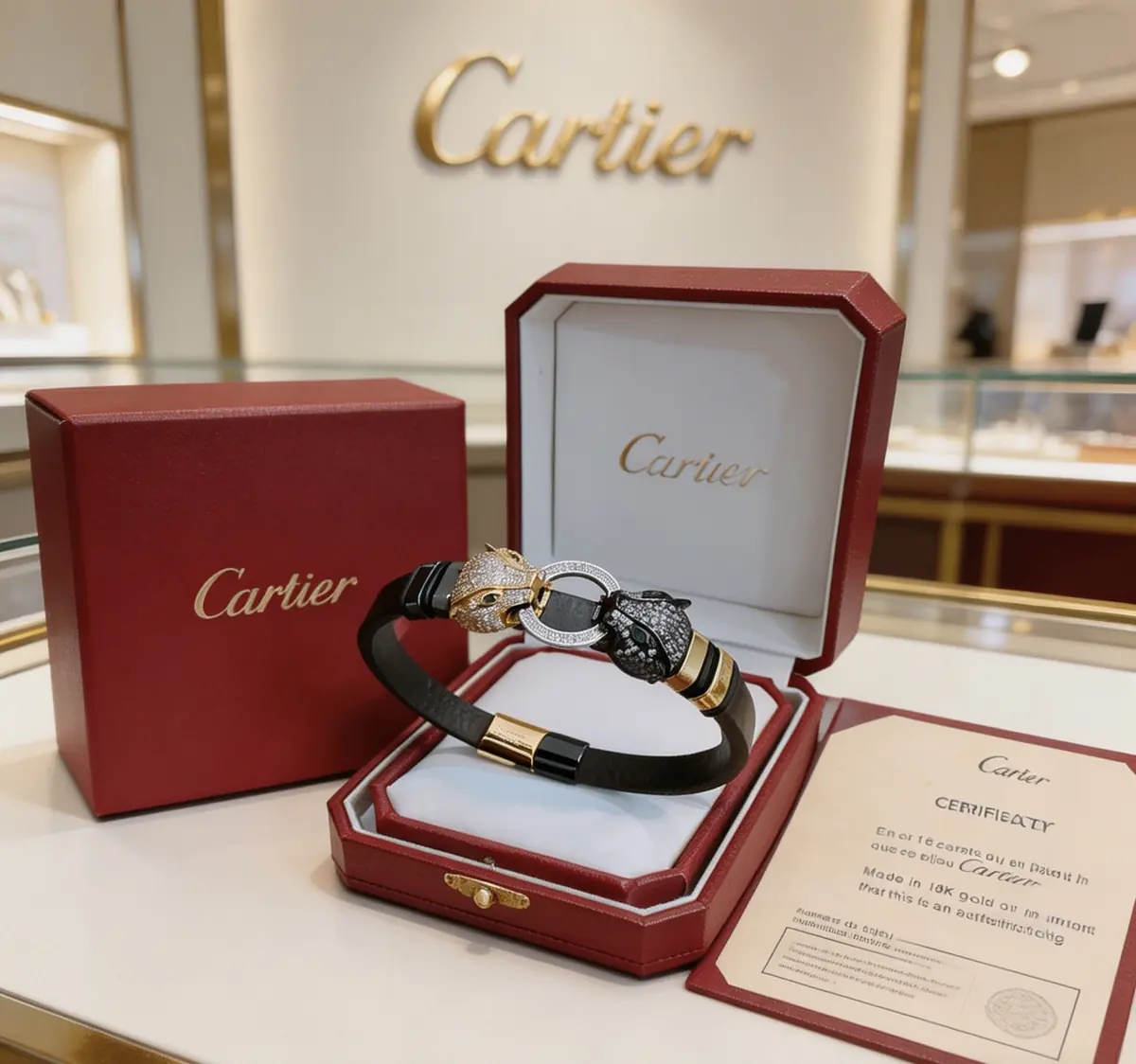 Cartier Style Leather Accessories Lookbook Reference image 1