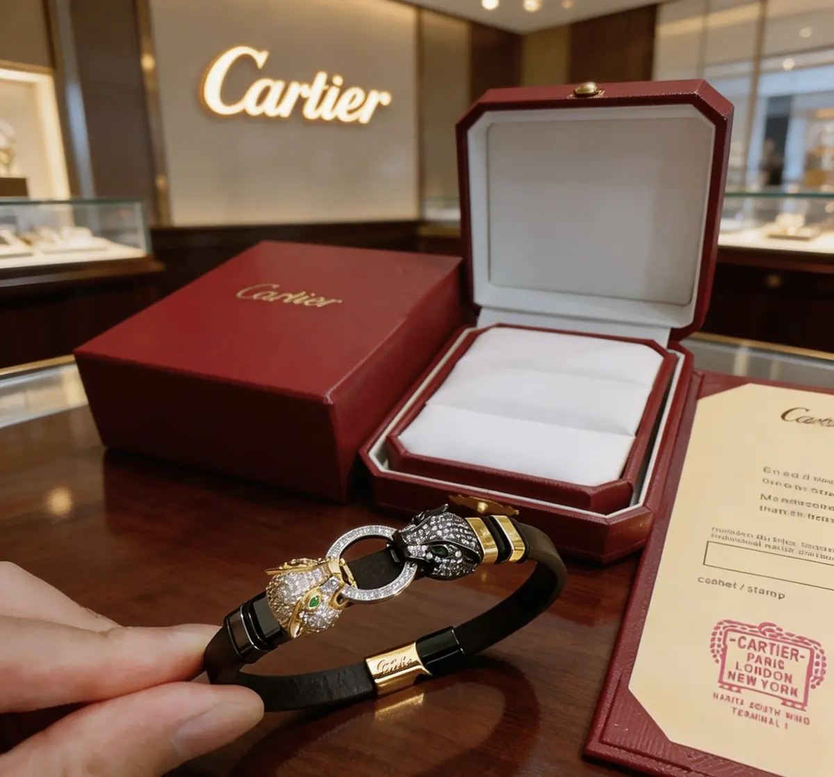 Cartier Style Leather Accessories Lookbook Reference image 4