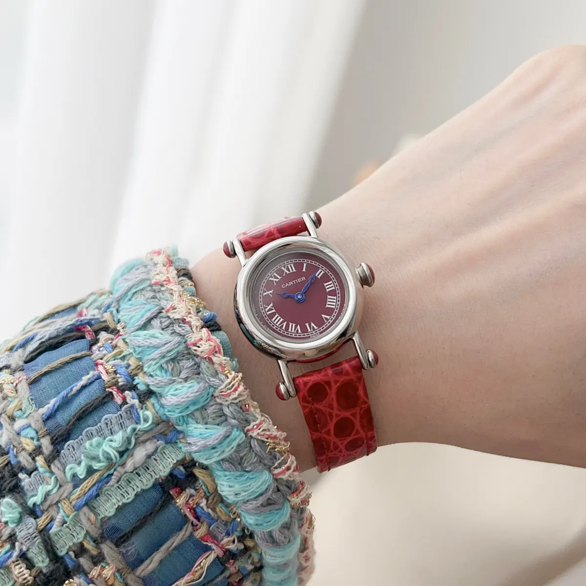 Cartier Style White Leather Watches Lookbook Reference image 5