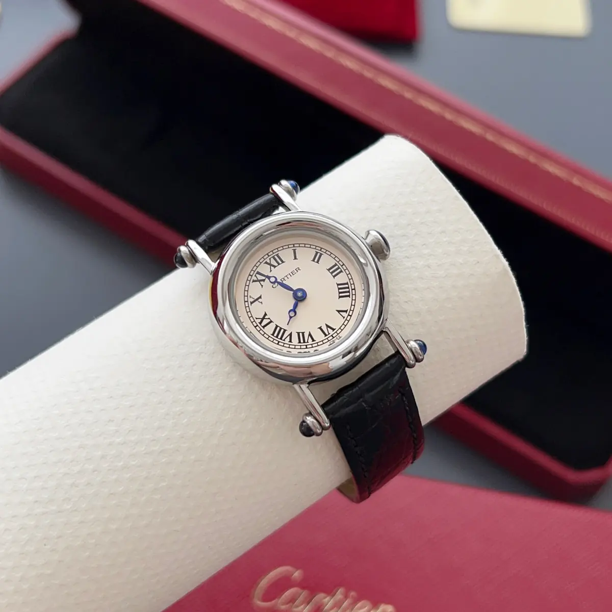 Cartier Style White Leather Watches Lookbook Reference image 3