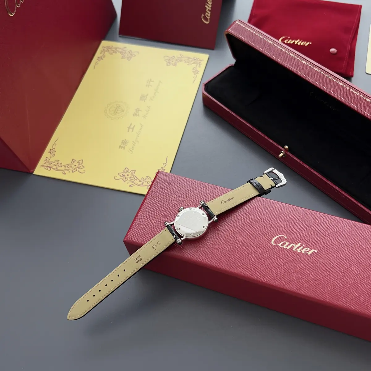 Cartier Style White Leather Watches Lookbook Reference image 5