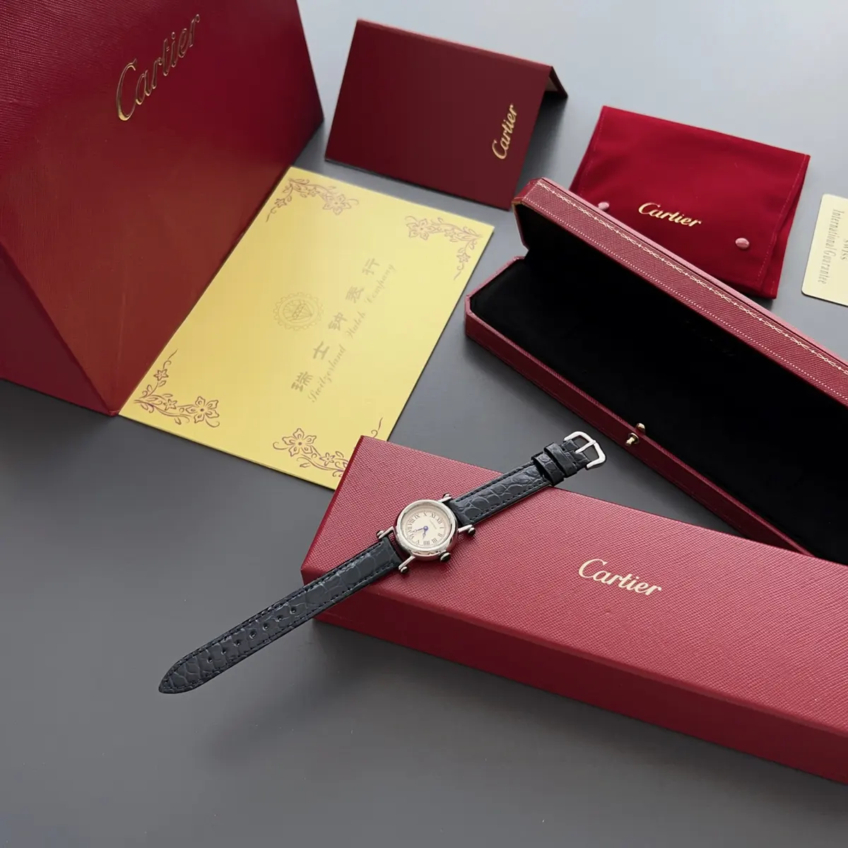 Cartier Style White Leather Watches Lookbook Reference image 1