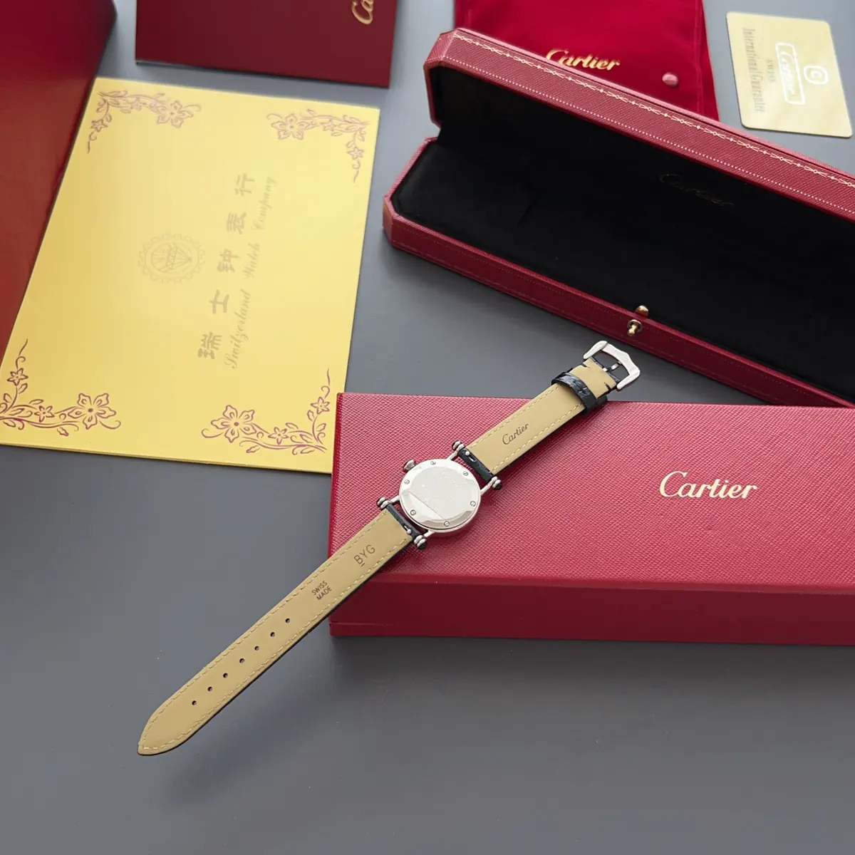 Cartier Style White Leather Watches Lookbook Reference image 5