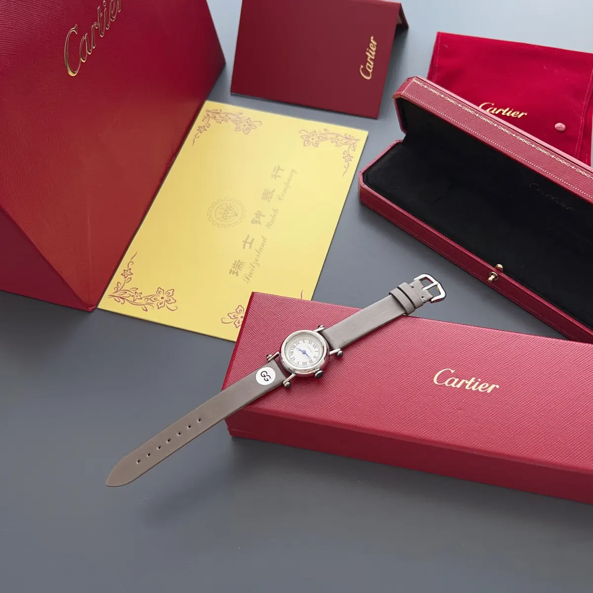Cartier Style White Leather Watches Lookbook Reference image 1