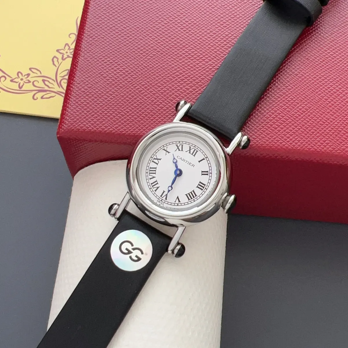 Cartier Style White Leather Watches Lookbook Reference image 2