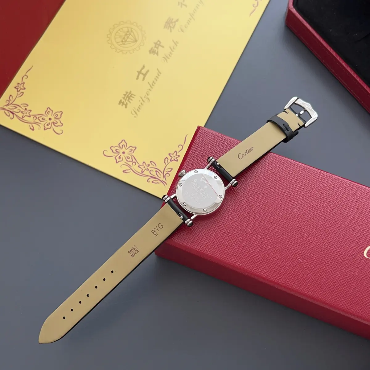 Cartier Style White Leather Watches Lookbook Reference image 5
